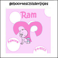 geboorteschilderijtjes van sterrenbeelden
