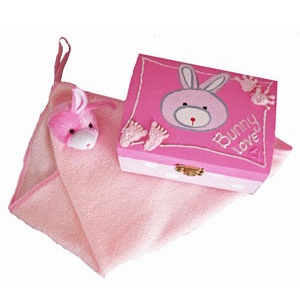 Handdoekje Konijn roze