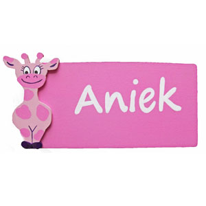 Roze giraf