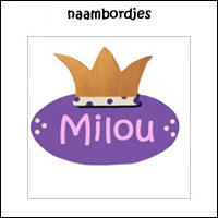 naambordjes voor babykamer en kinderkamer