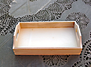 houten dienblaadje