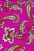 Papier felroze met paisley dessin