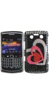 Bold 9700 Bling Bling Case Zwart Hartjes