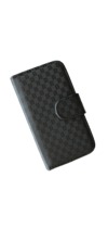 iPhone 4 Leren Case Zwart Motief
