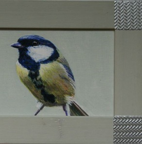 Schilderij koolmees set 