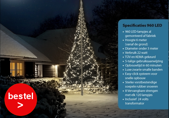Vlaggenmast kerstverlichting Fairybell 960 Led Vlaggenmast kerstverlichting Fairybell 960 Led