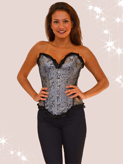 Brocade lace Bustier.