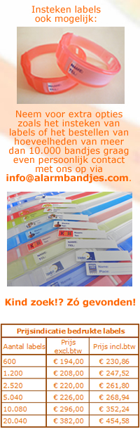 insteken labels informatie