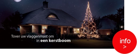 'Fairybell vlaggenmast kerstboom'