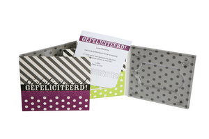 Verpakking "Gefeliciteerd", paars