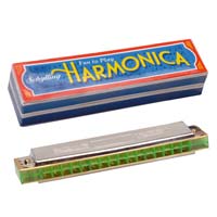 Mondharmonica, Schylling Classics, retro, muziek, instrument, 16 tonen, kind