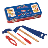 retro, gereedschapskist, speelgoed, Toolbox, Schylling classics
