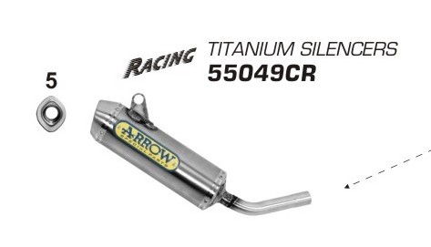 Arrow All-Road-2T Silencer Titanium KTM SX 125 2008-2011