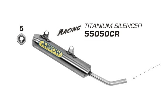 Arrow All-Road-2T Silencer Titanium KTM EXC 125 2008-2011