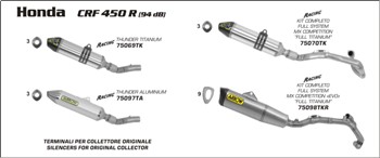 Arrow MX Competition EVO Full System Titanium Honda CRF 450 R 2011-2012