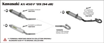 Arrow Collectors Racing collector RVS Kawasaki KX 450 F 2009-2010
