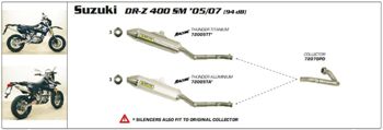 Arrow Collectors Collector RVS Suzuki DR-Z 400 SM 2005-2007