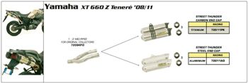 Arrow Collectors Mid-Pipe RVS Yamaha XT 660 Z Tener� 2008-2011