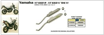Street Thunder Silencer Aluminium Yamaha XT 660 R / X Tener� 2004-2011