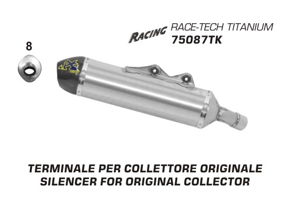 Arrow Race-Tech Silencer Titanium Yamaha YZ 450 F 2010-2012