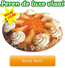 Peren de luxe vlaai