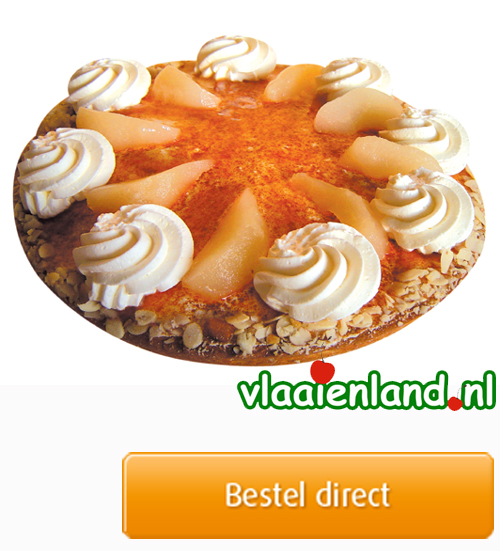 Peren de luxe vlaai