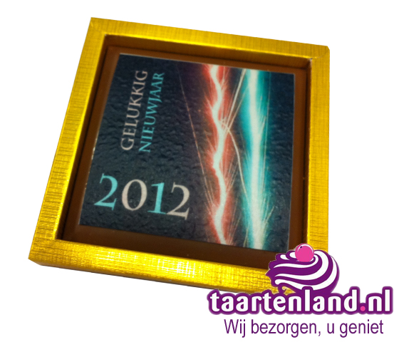 Chocolade Gelukkig Nieuwjaar tablet