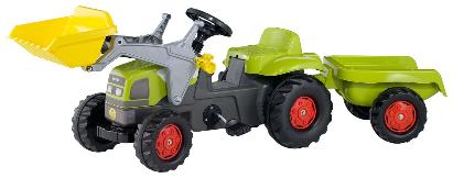 Rolykid Claas met aanhanger en frontlader