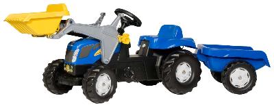 Rolykid New Holland met aanhanger en frontlader