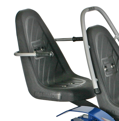 Passagiersstoel zwart met armleuning