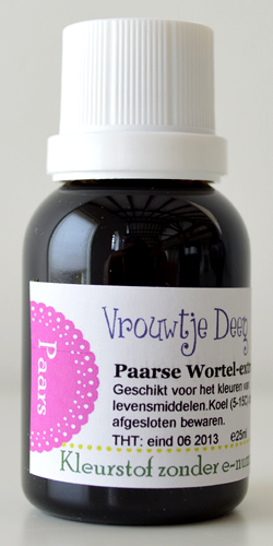 extra natuurlijke kleurstof - zonder E-nummers