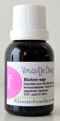 extra natuurlijke kleurstof - zonder E-nummers