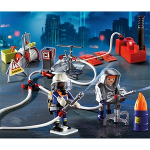 PLAYMOBIL BRANDWEERLIEDEN+POMP uitlopend produkt