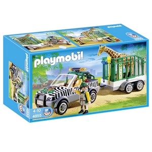 PLAYMOBIL DIERENTRANSPORT+AANHANGER  uitlopend produkt
