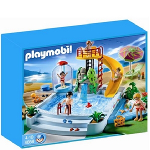 PLAYMOBIL OPENLUCHTZWEMBAD+GLIJB