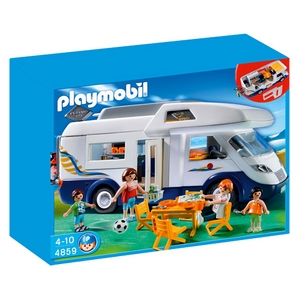 PLAYMOBIL GROTE FAMILIE KAMPEERWAGEN