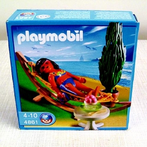 PLAYMOBIL TOERISTE MET HANGMAT  uitlopend produkt