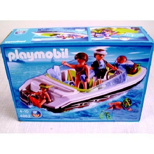 PLAYMOBIL ZWARTE SPEEDBOOT