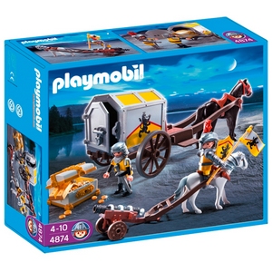 PLAYMOBIL GOUDTRANSPORT LEEUWENR