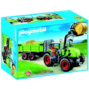 PLAYMOBIL TRACTOR + AANHANGWAGEN