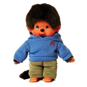 monchhichi sporty blauw