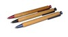 Houten pen met gekleurde clip