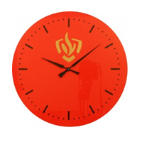 Klok brandweer logo boven