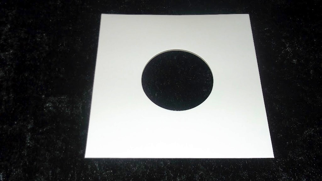 Wit Kartonnen hoezen voor vinylsingles