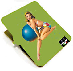 Metalen sluitclip Pin Up Verde