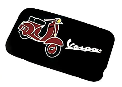 iPhone cover Zwart met Rode Vespa