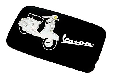 iPhone cover Zwart met Witte Vespa