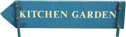 kitchen garden sign