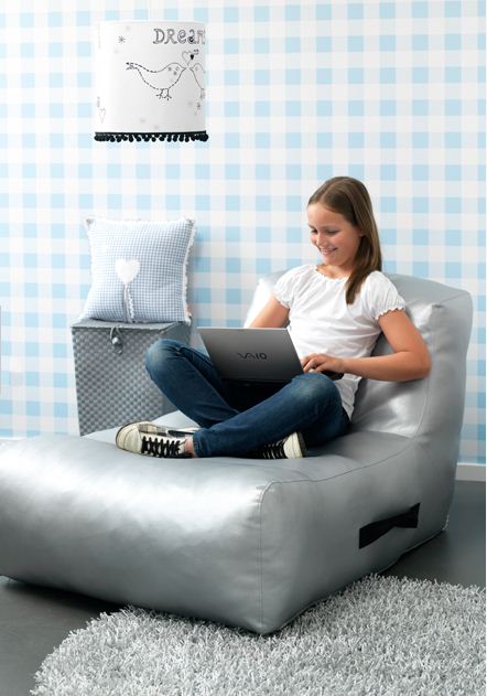 Coming Kids Bas-Si lounge chair in Zilver