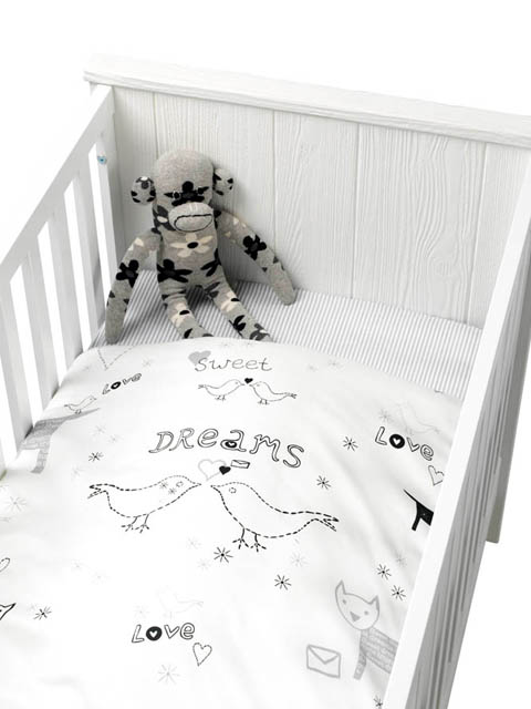 Ledikant dekbed / dekenovertrek Sweet Dreams van Coming Kids